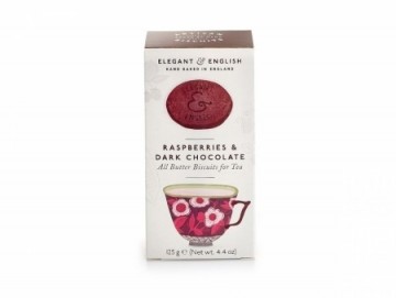 English Shortbread – Bringebær og mørk sjokolade