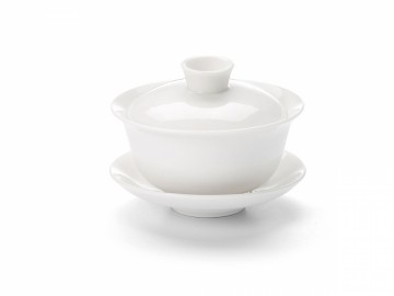 Gaiwan Aoi – Hvit porselen 0,1 l